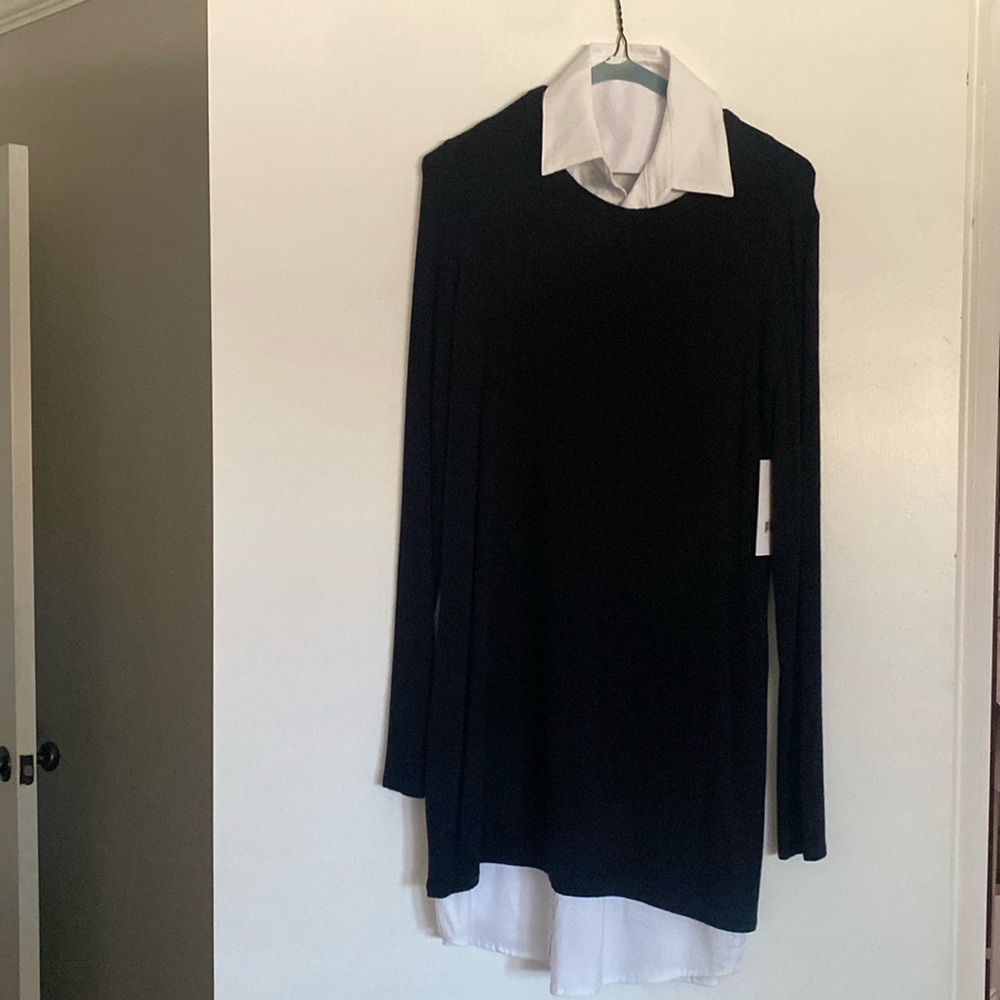 Bailey 44 long sleeve collared dress; new with tags, never worn, size Small
